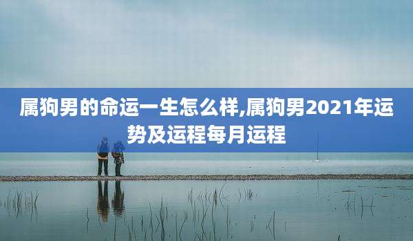 属狗男的命运一生怎么样,属狗男2021年运势及运程每月运程