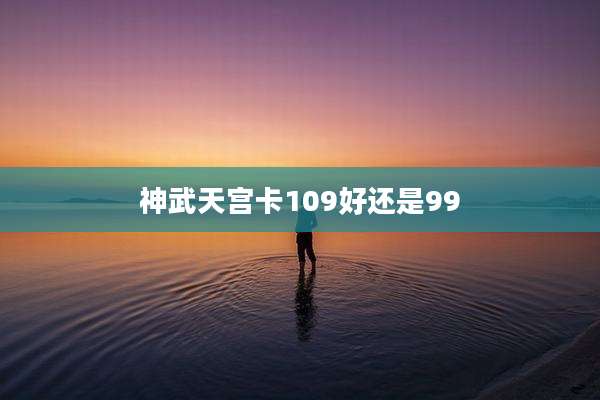 神武天宫卡109好还是99
