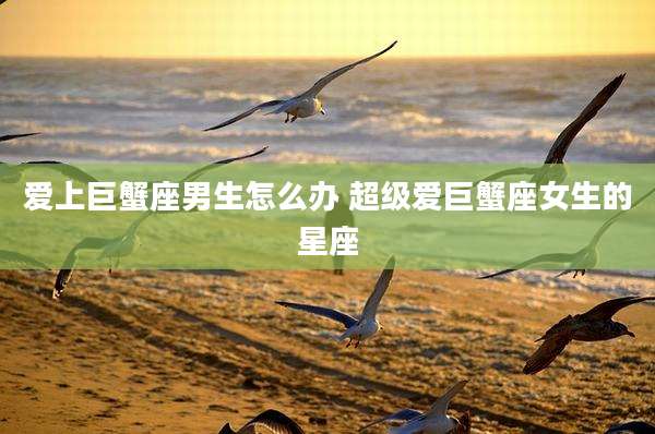 爱上巨蟹座男生怎么办 超级爱巨蟹座女生的星座