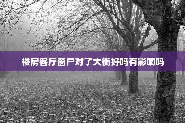 楼房客厅窗户对了大街好吗有影响吗