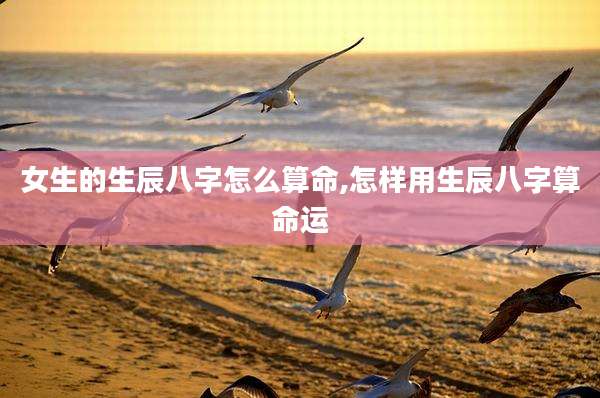 女生的生辰八字怎么算命,怎样用生辰八字算命运