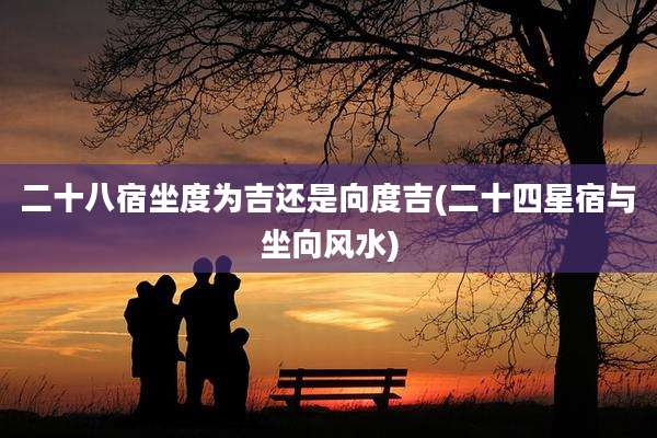 二十八宿坐度为吉还是向度吉(二十四星宿与坐向风水)