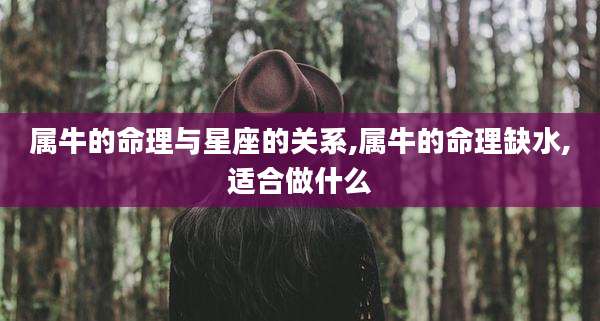 属牛的命理与星座的关系,属牛的命理缺水,适合做什么
