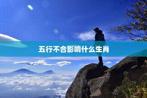 五行不合影响什么生肖