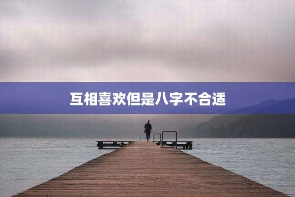 互相喜欢但是八字不合适