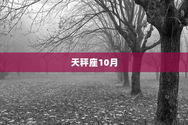 天秤座10月