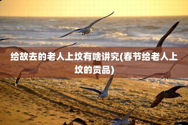 给故去的老人上坟有啥讲究(春节给老人上坟的贡品)