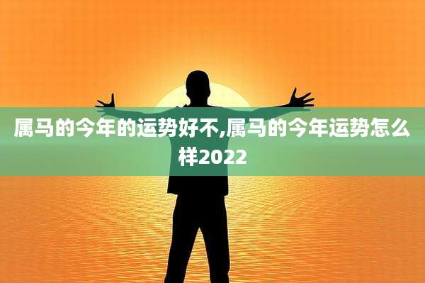 属马的今年的运势好不,属马的今年运势怎么样2022