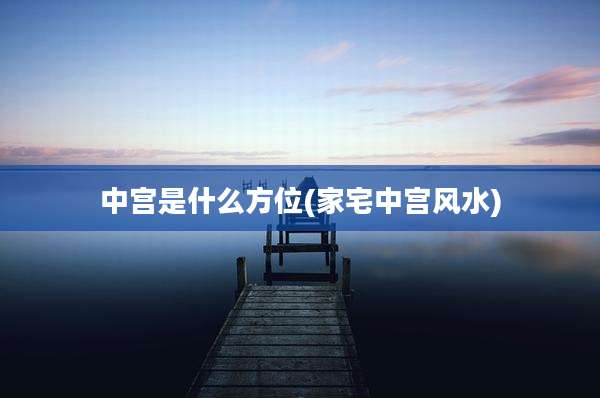 中宫是什么方位(家宅中宫风水)