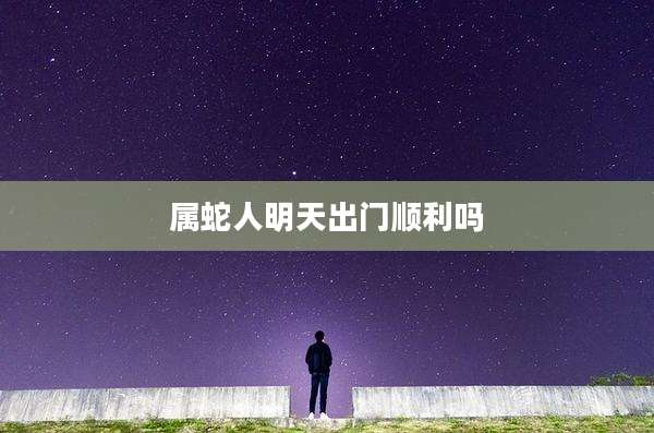 属蛇人明天出门顺利吗