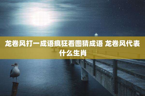 龙卷风打一成语疯狂看图猜成语 龙卷风代表什么生肖
