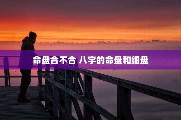 命盘合不合 八字的命盘和细盘