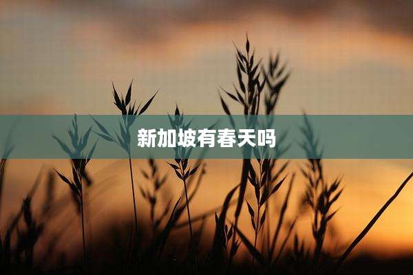 新加坡有春天吗