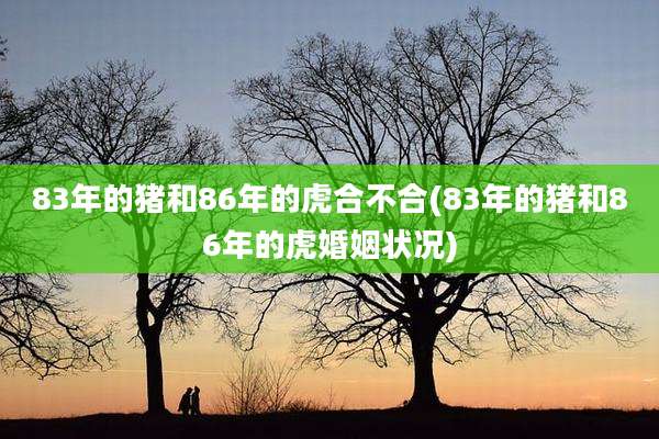 83年的猪和86年的虎合不合(83年的猪和86年的虎婚姻状况)