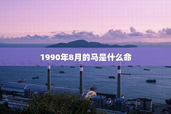 1990年8月的马是什么命