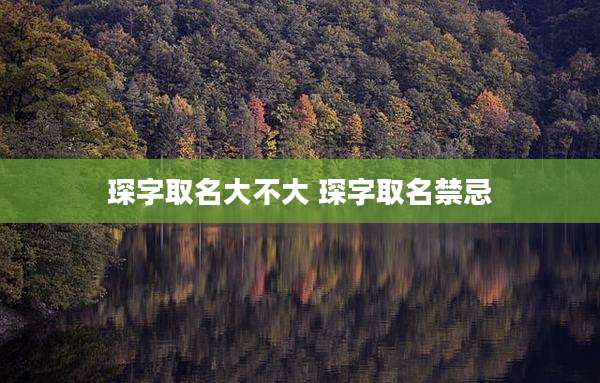 琛字取名大不大 琛字取名禁忌