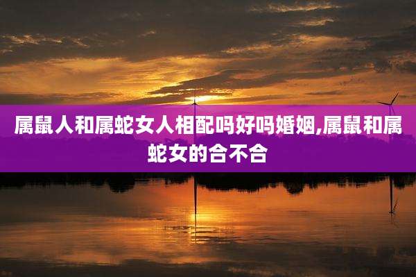 属鼠人和属蛇女人相配吗好吗婚姻,属鼠和属蛇女的合不合