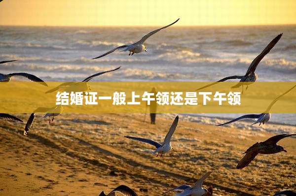 结婚证一般上午领还是下午领