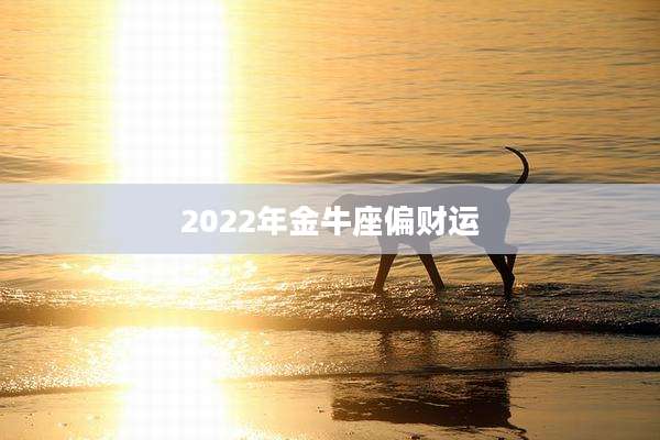 2022年金牛座偏财运