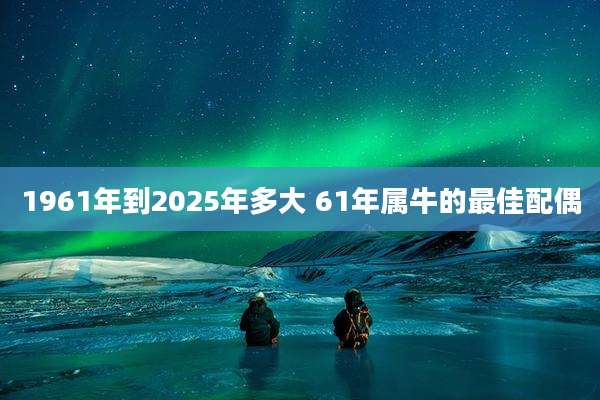 1961年到2025年多大 61年属牛的最佳配偶
