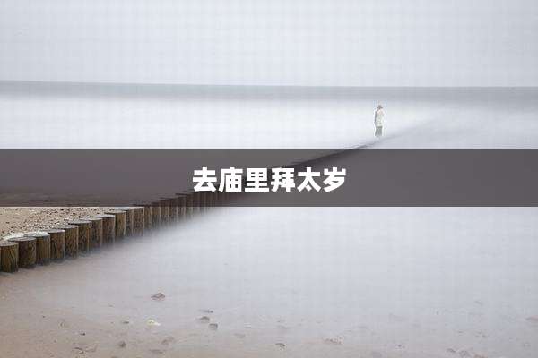 去庙里拜太岁