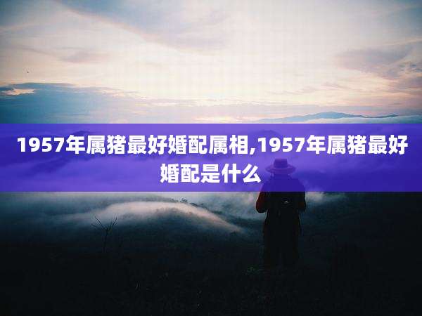 1957年属猪最好婚配属相,1957年属猪最好婚配是什么