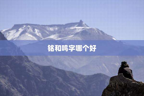 铭和鸣字哪个好