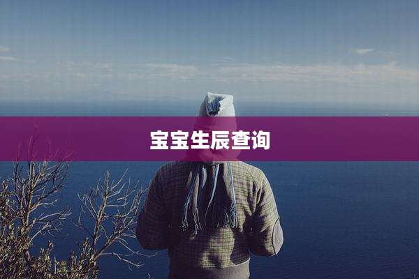 宝宝生辰查询