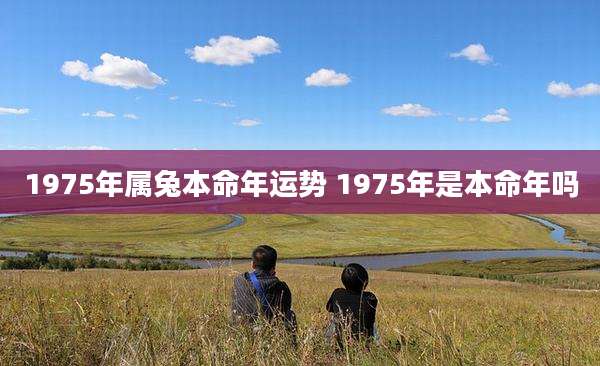 1975年属兔本命年运势 1975年是本命年吗