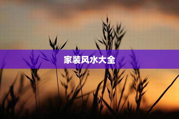 家装风水大全