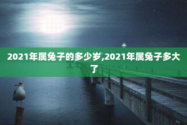2021年属兔子的多少岁,2021年属兔子多大了