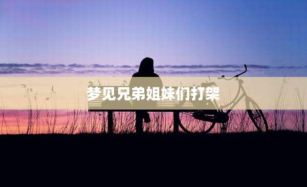 梦见兄弟姐妹们打架