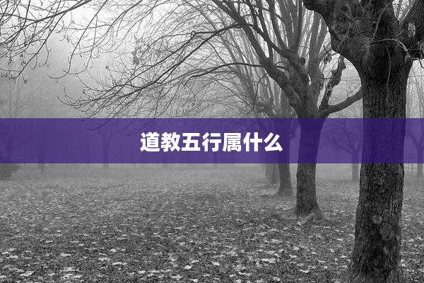 道教五行属什么
