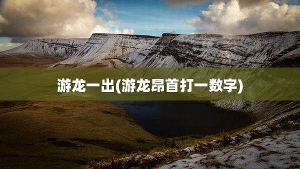 游龙一出(游龙昂首打一数字)