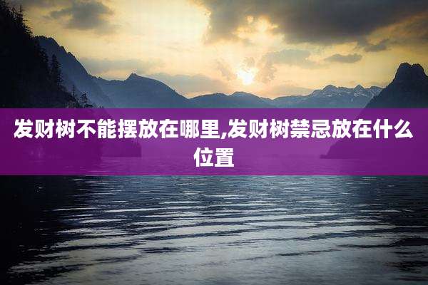 发财树不能摆放在哪里,发财树禁忌放在什么位置