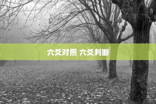 六爻对照 六爻判断