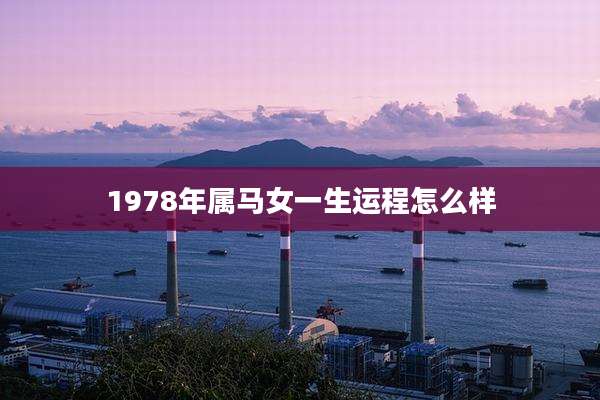 1978年属马女一生运程怎么样