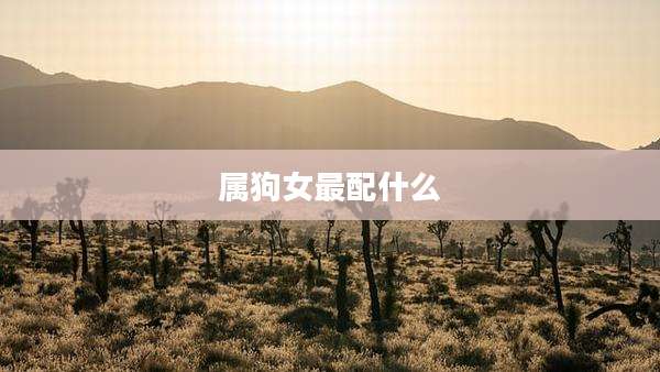 属狗女最配什么