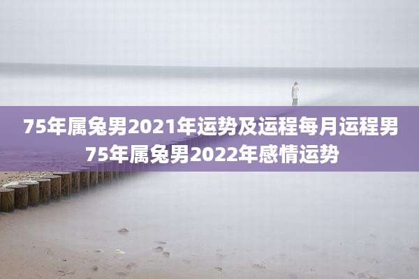 75年属兔男2021年运势及运程每月运程男 75年属兔男2022年感情运势