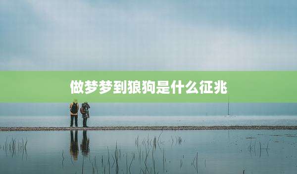 做梦梦到狼狗是什么征兆