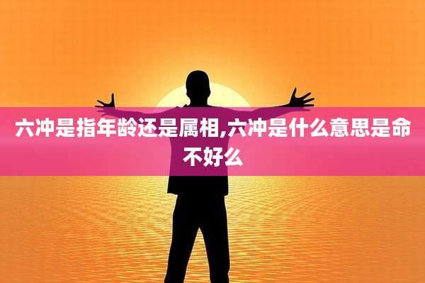 六冲是指年龄还是属相,六冲是什么意思是命不好么