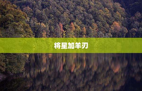 将星加羊刃