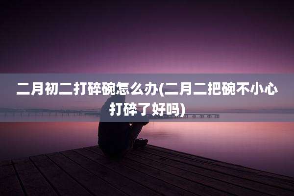 二月初二打碎碗怎么办(二月二把碗不小心打碎了好吗)