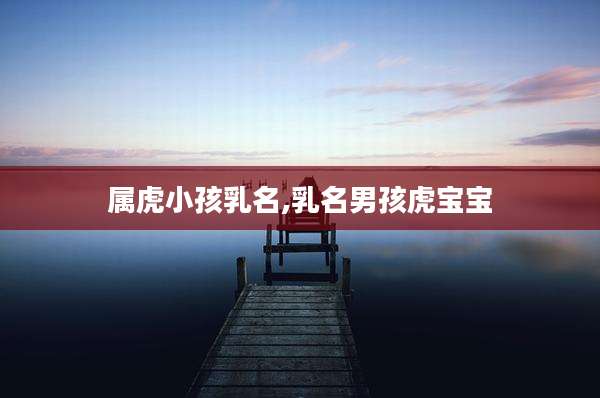 属虎小孩乳名,乳名男孩虎宝宝