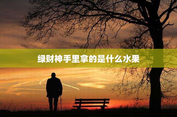绿财神手里拿的是什么水果