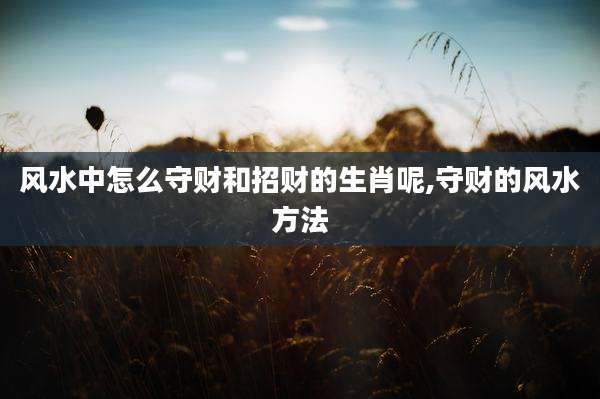 风水中怎么守财和招财的生肖呢,守财的风水方法