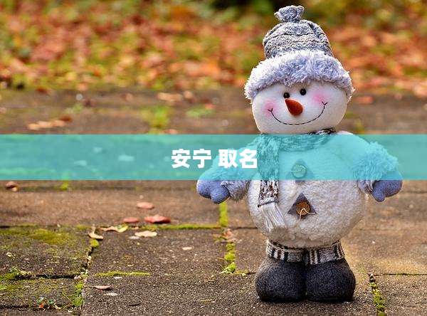 安宁 取名