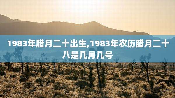 1983年腊月二十出生,1983年农历腊月二十八是几月几号
