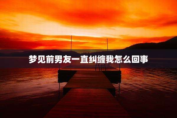 梦见前男友一直纠缠我怎么回事