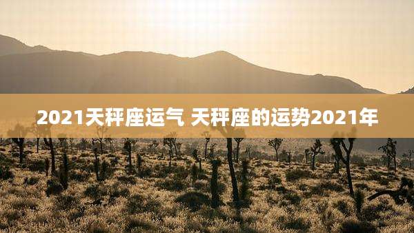 2021天秤座运气 天秤座的运势2021年